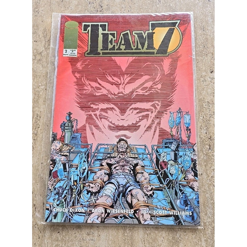 Image Comics Team 7 #2‎ Comic Book Red Action Sci-Fi